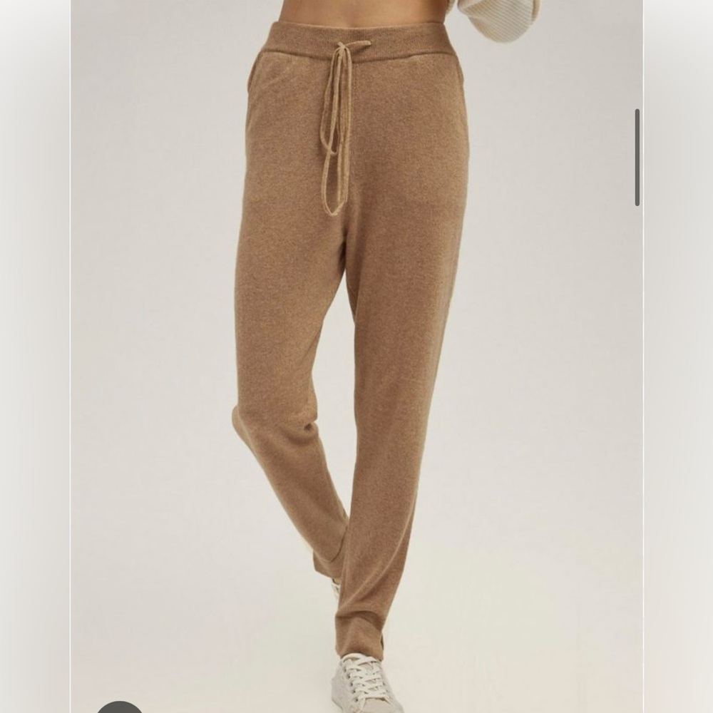 100% Cashmere pants/XL/ Cream/ Amicale